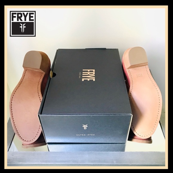 Frye Alton Suede Leather Chelsea Boots Rosewood - Picture 6 of 16